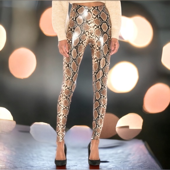 Commando Perfect Control Faux Leather Legging Snake. New without tag - Picture 1 of 8